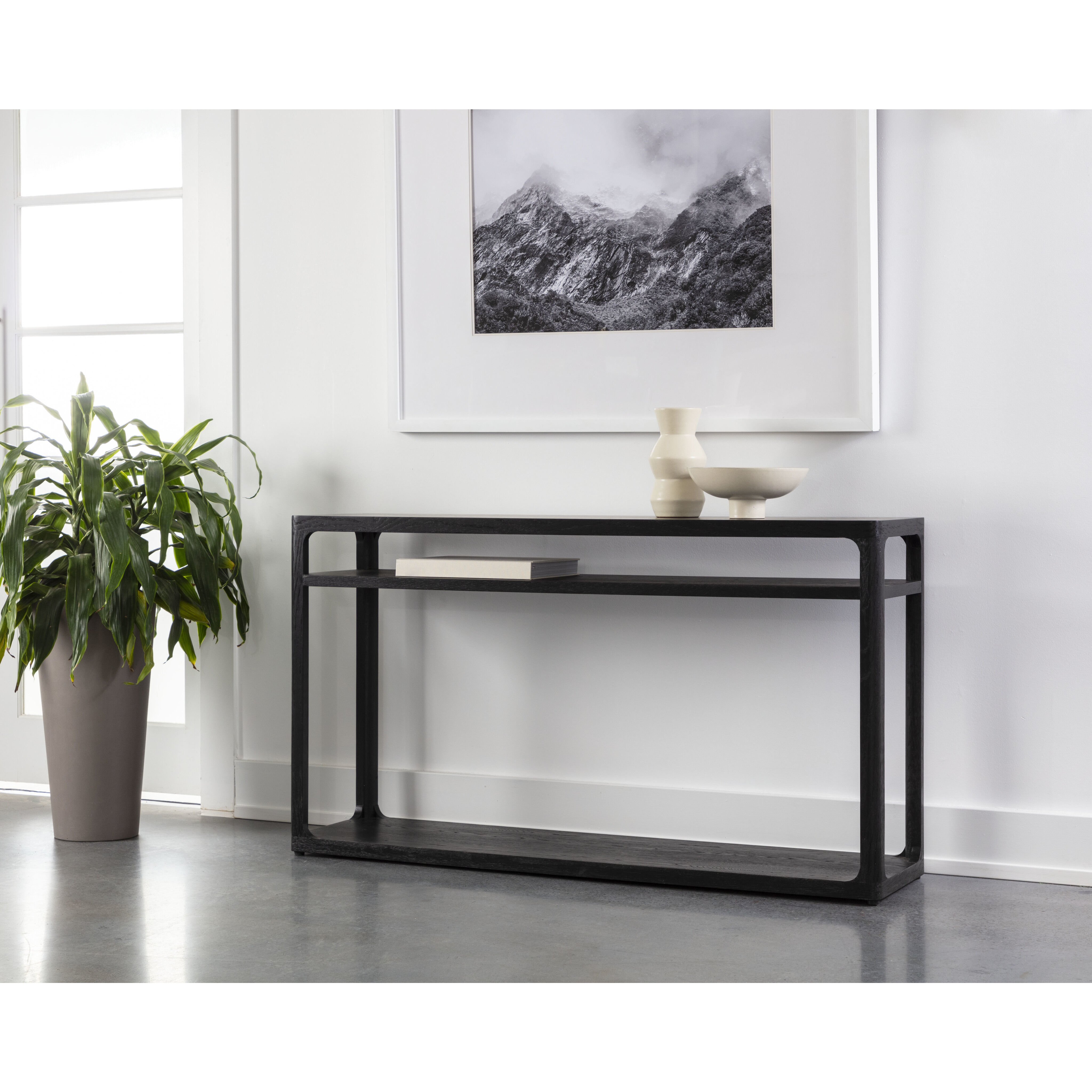 Doncaster 55 X 13.75 inch Black Console Table